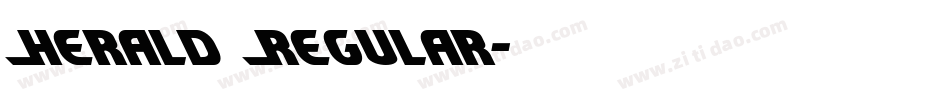 Herald Regular字体转换